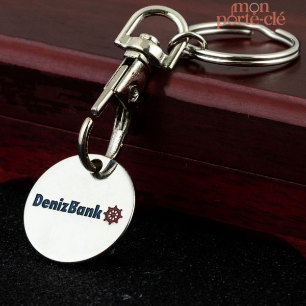 Porte-Clé Jeton de Caddie Publicitaire