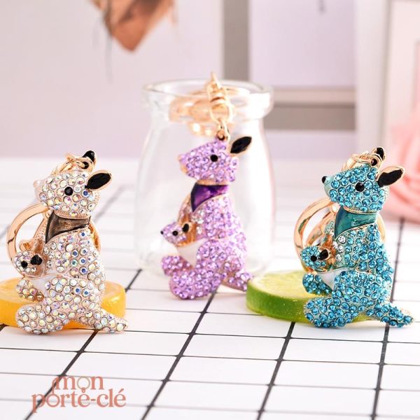 Porte-Clé kangourou sympathique, parfait pour les clés