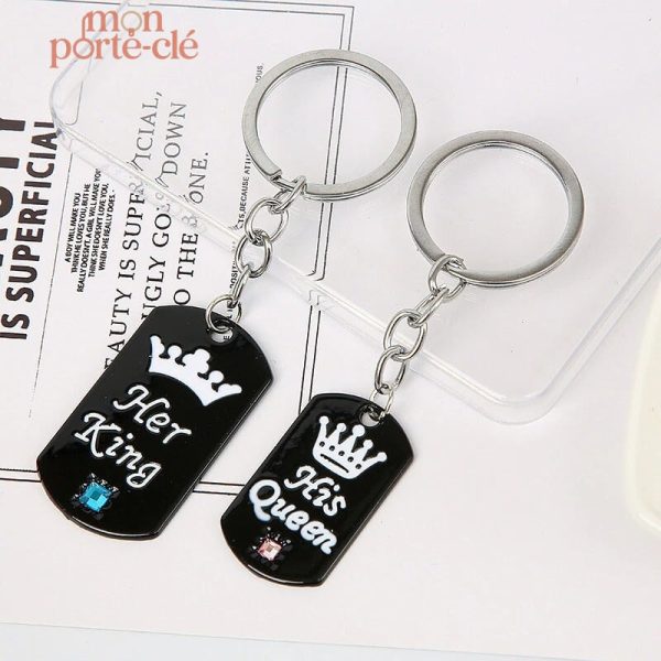 Porte-clé assorti pour les rois et reines du couple