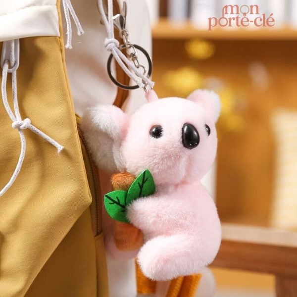 Porte-clé en peluche koala mignon pour les amoureux des animaux