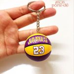 Accessoire sportif : porte-clé aux couleurs des Lakers