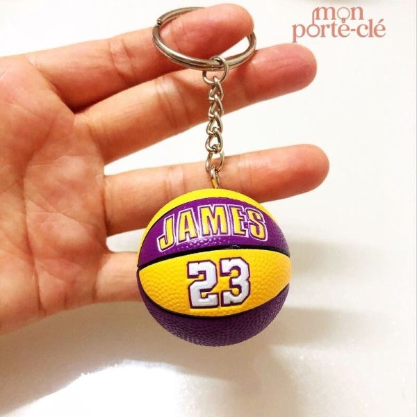 Accessoire sportif : porte-clé aux couleurs des Lakers