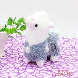 Porte-clé en forme de lama coloré