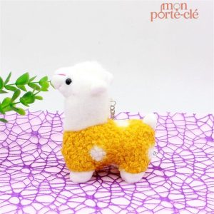 Porte-clé lama en peluche douce et originale