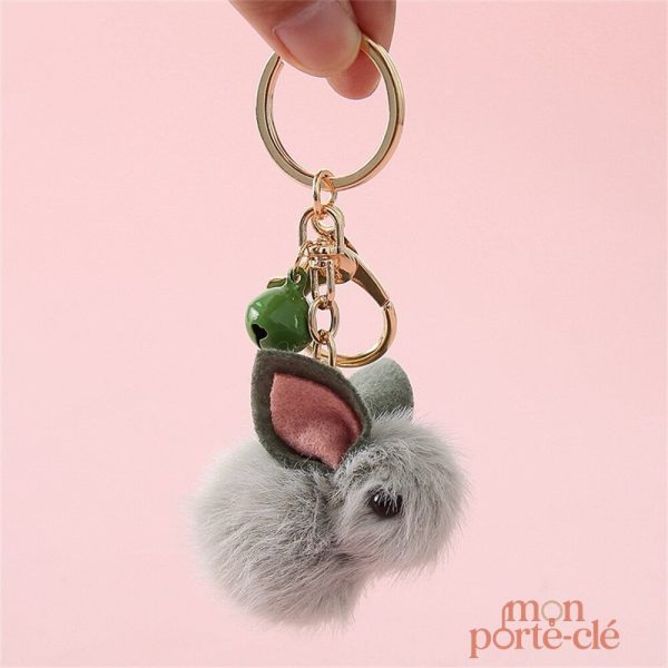 Porte-clé lapin, douceur et charme