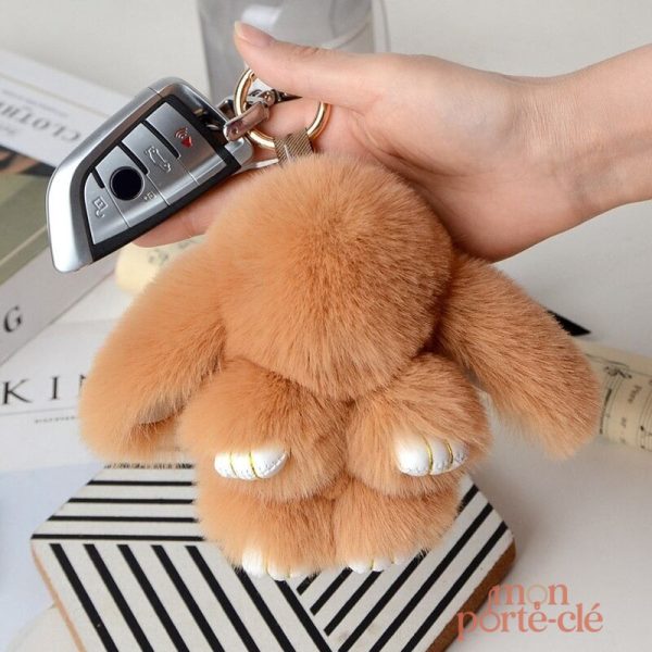 Porte-Clé Peluche Lapin, un accessoire ludique