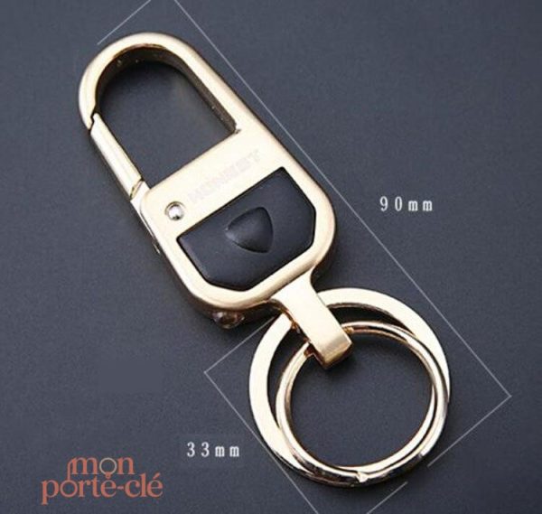 Porte-clé en acier, outil pratique avec LED