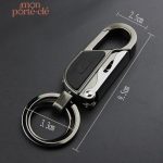 Porte-Clé Festif Acier avec Éclairage Intégré