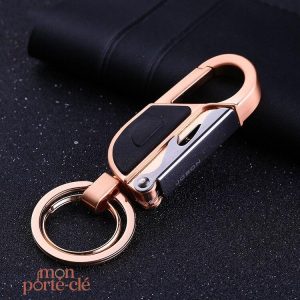 Accessoire Pratique : Porte-Clé Lumineux en Acier