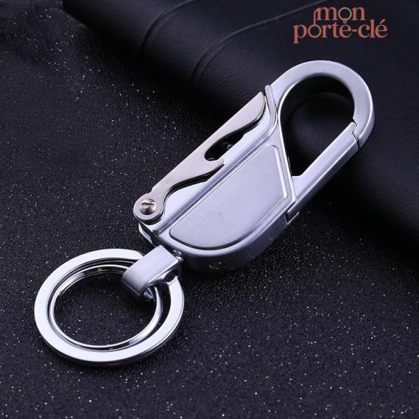 Porte-Clé Acier avec Fonctionnalité Lumineuse