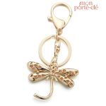 Porte-clé libellule décoratif pour sac ou trousseau