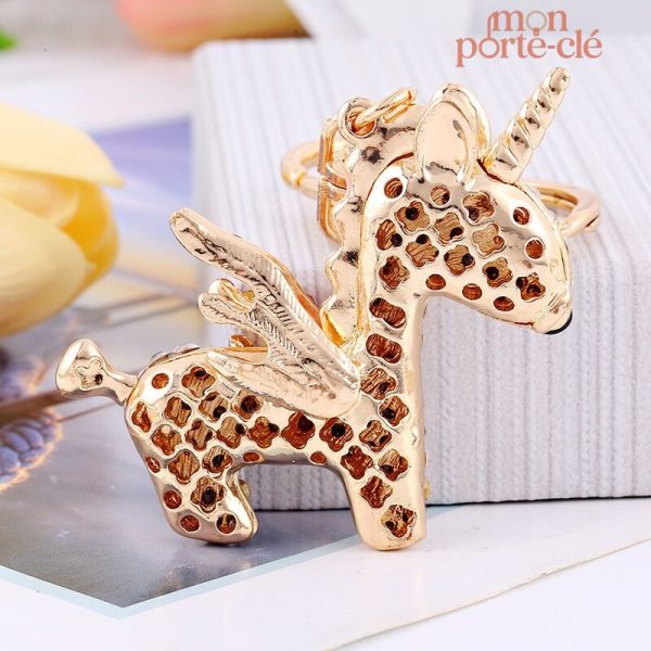 Porte-clé licorne, accessoire tendance et ludique