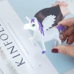 Porte-clé licorne, design coloré et scintillant