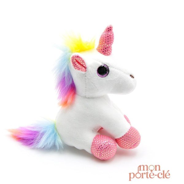 Porte-clé en peluche licorne, parfait pour les enfants