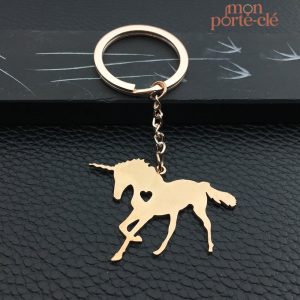 Porte-clé licorne, accessoire original et sur mesure