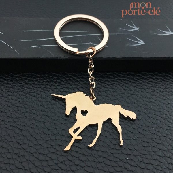 Porte-clé licorne, accessoire original et sur mesure