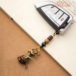 Porte-clé animal lion, parfait pour les amoureux des animaux