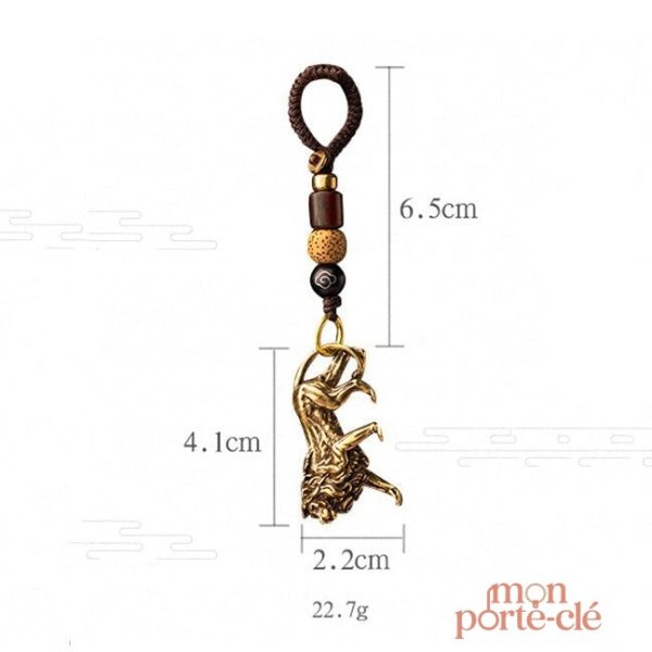 Porte-clé représentant un lion, cadeau idéal pour les fans d'animaux