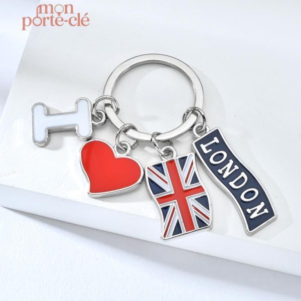 Porte-clé Original Londres en métal design unique