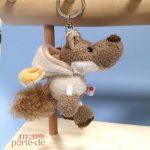 Porte-clé doux en forme de loup