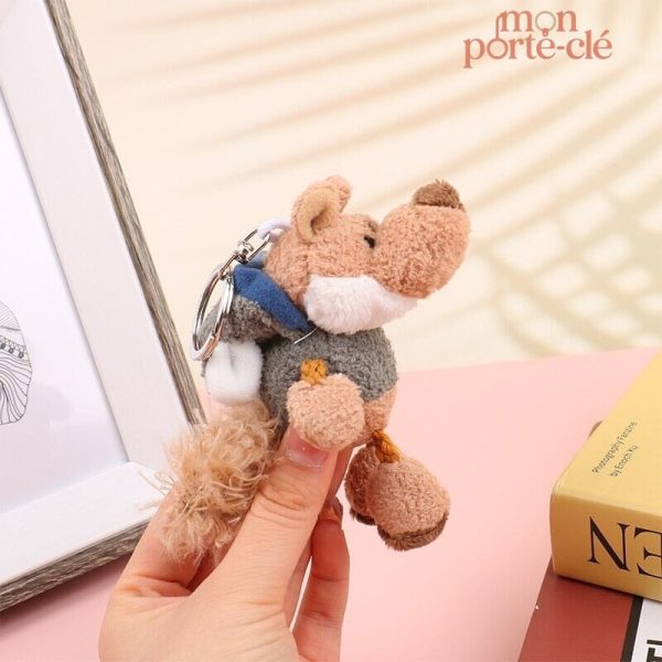 Porte-clé loup peluche design original