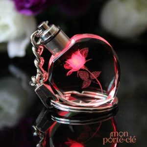 Porte-clé lumineux personnalisé en acrylique