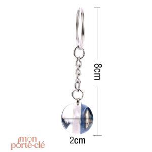 Porte-clé en forme de lune, accessoire original et tendance