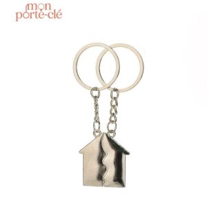 Porte-clé original en forme de maison