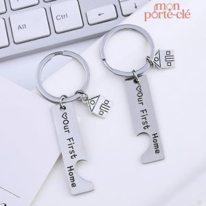 Accessoire Porte-Clé Maison pour couples amoureux