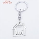 Porte-clé personnalisé Maison pour la famille