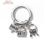 Porte-clé Maison de Vacances en métal décoratif