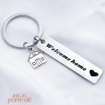 Porte-clé Maison Welcome Home en miniature