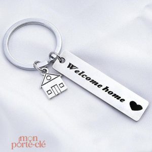Porte-clé Maison Welcome Home en miniature