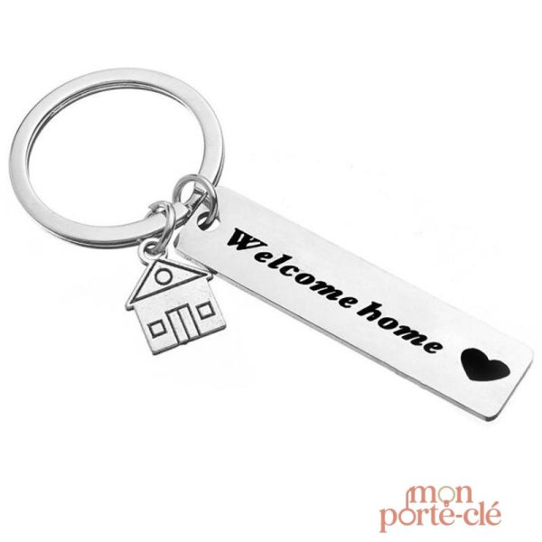 Porte-clé décoratif en forme de maison