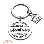 Porte-clé stylisé en forme de maison