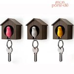 Porte-clé mural décoratif oiseaux