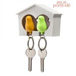 Porte-clé mural en bois design