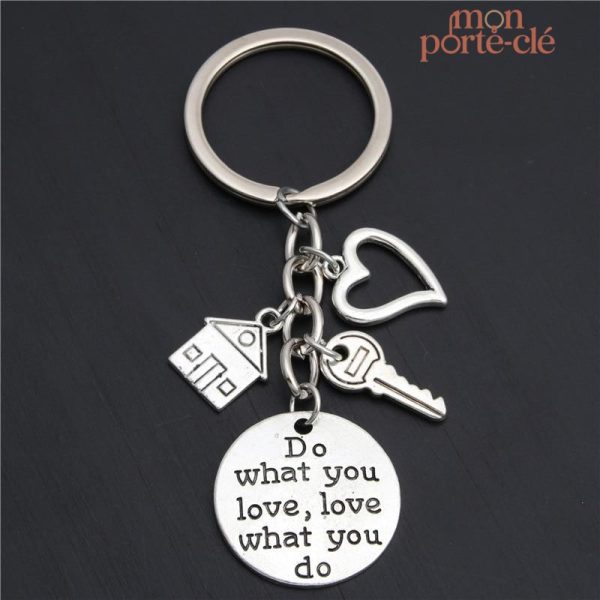 Porte-clé original en forme de maison, accessoire pratique