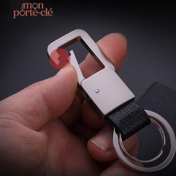 Porte-clé homme en cuir