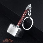 Porte-clé original Marteau de Thor en métal