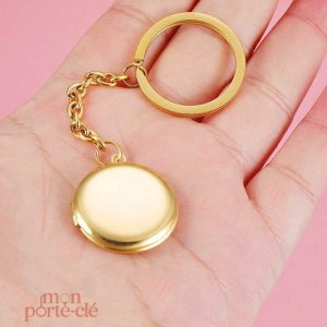 Porte-clé photo avec espace pour une image