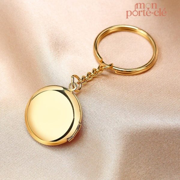 Médaille photo en porte-clé personnalisable