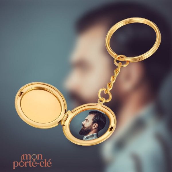 Accessoire porte-clé avec photo intégrée