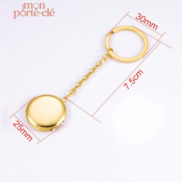 Porte-clé design avec emplacement photo