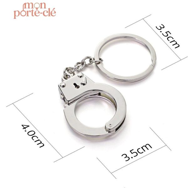 Porte-clé tendance, menottes originales