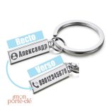 Porte-clé en métal pour un cadeau personnalisé