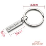 Porte-clé en métal avec design unique et original