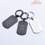 Porte-clé personnalisable avec motif militaire