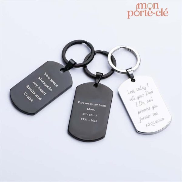 Porte-clé personnalisable avec motif militaire