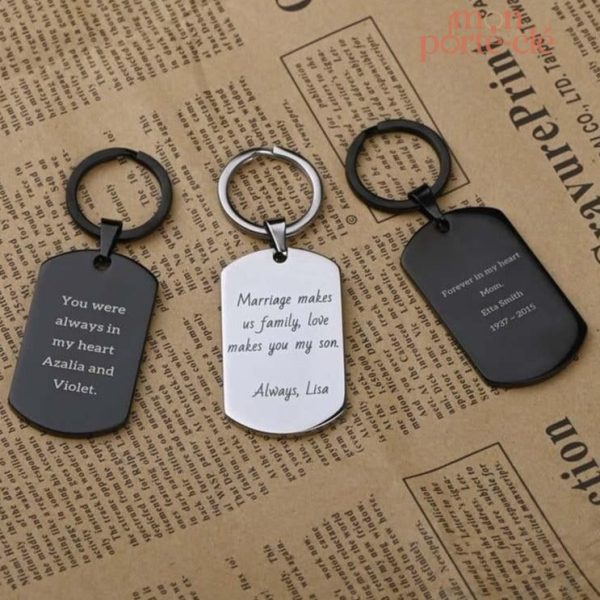 Porte-clé personnalisé avec design militaire unique